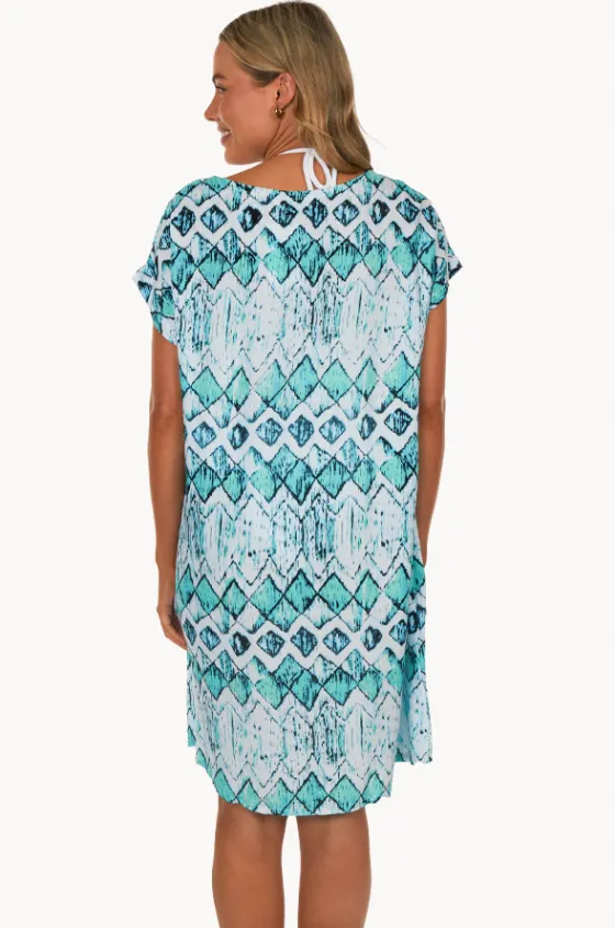 Abstract Diamond Michelle Dress|Sundrenched Clearance