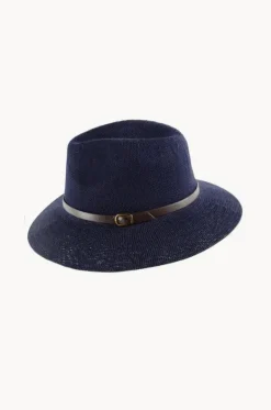 Adjustable Knit Leather Band Fedora|Cherry Red Outlet