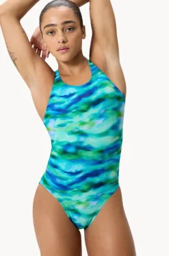 Allover Printed Leaderback One Piece|Speedo Discount