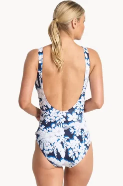 Anchor Gathered Surplice One Piece|Jantzen Online