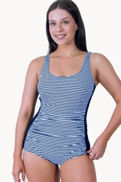 Anchor Stripe Pintuck One Piece|Jantzen Outlet