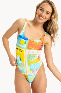Atlas High Leg One Piece|Roxy
