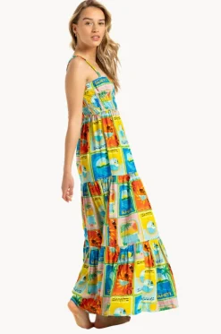 Atlas Sunshine Coastline Maxi Dress|Roxy New