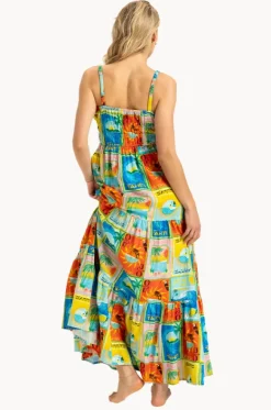 Atlas Sunshine Coastline Maxi Dress|Roxy New