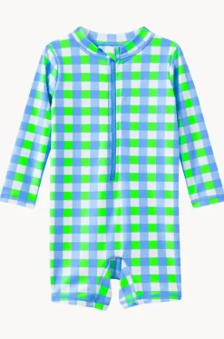 Baby Boys Check Sunsuit|Milky Online
