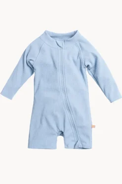 Baby Boys Zip Boyleg Sunsuit|Tini Togs Hot