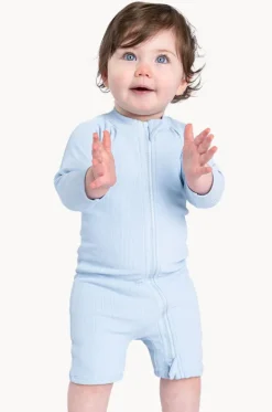 Baby Boys Zip Boyleg Sunsuit|Tini Togs Hot