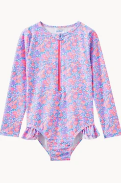 Baby Girls Pretty Posy Sunsuit|Milky Clearance