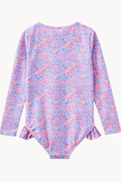 Baby Girls Pretty Posy Sunsuit|Milky Clearance