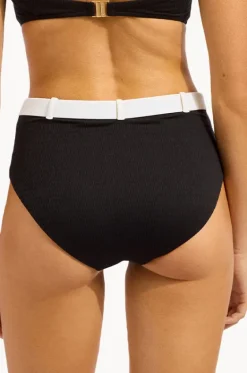 Bandwave Belted High Waisted Pant|Seafolly Hot