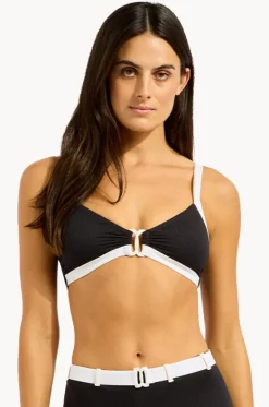 Bandwave Multi Fit Trim Front Bralette|Seafolly New