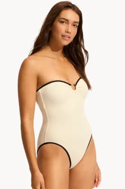 Beach Bound Ring Front Bandeau One Piece|Seafolly New