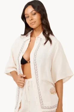 Beach Party Embroidered Shirt|Rip Curl Outlet