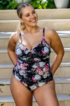 Belle DD/E Cup Tie Front One Piece|Sea Level Hot