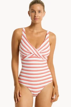 Biarritz Cross Front One Piece|Sea Level Hot