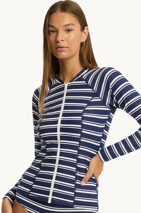Biarritz Long Sleeve Suntop|Sea Level Discount