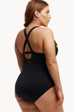 Black Rose Brace Me Back One Piece|Funkita Sale