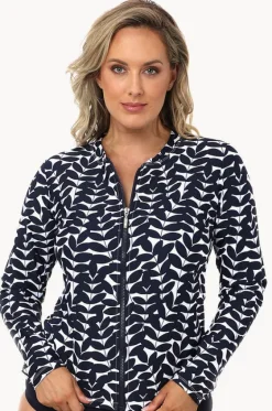 Blue Acacia Long Sleeve Rashie|Babes In The Shade Clearance