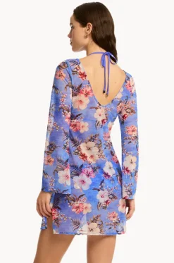 Blue Hawaii Mesh Short Dress|Sea Level Hot