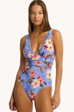 Blue Hawaii Spliced One Piece|Sea Level Clearance