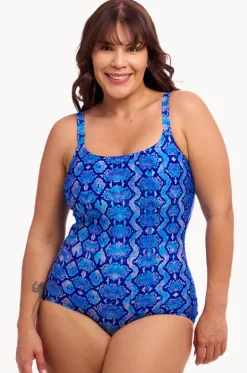 Blue Viper Scoop Neck One Piece|Funkita Best