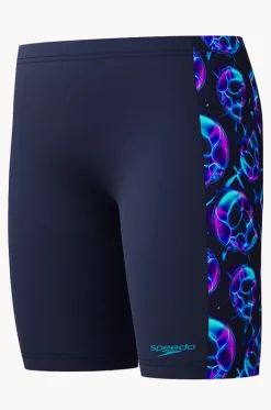 Boys Allover Print Panel Jammer|Speedo