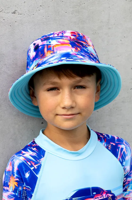 Boys Arcade Reversible Sunhat|Salty Ink Clearance