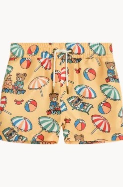 Boys Beach Bear Swim Short|Huxbaby Sale