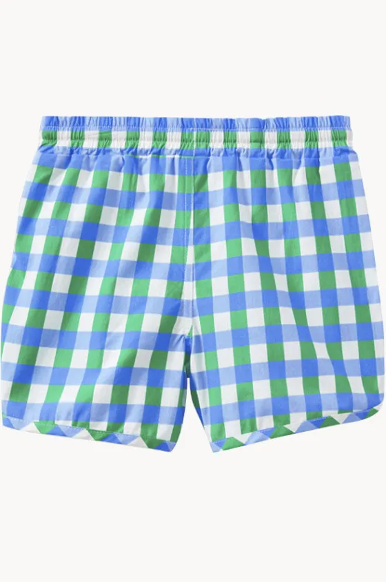 Boys Check Boardshort|Milky