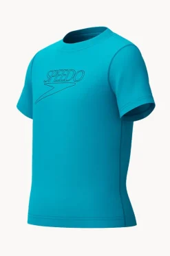 Boys Classic Logo Short Sleeve Suntop|Speedo Discount