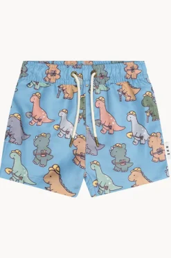 Boys Construction Dino Swim Short|Huxbaby New