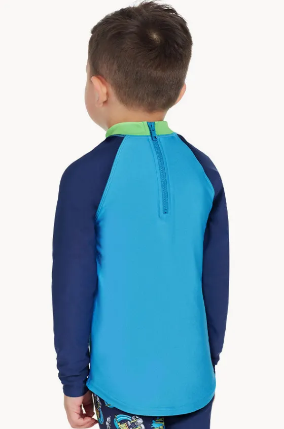 Boys Crocodile Long Sleeve Suntop|Zoggs Outlet