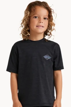 Boys Diamond Shoreline Short Sleeve Suntop|Billabong Hot