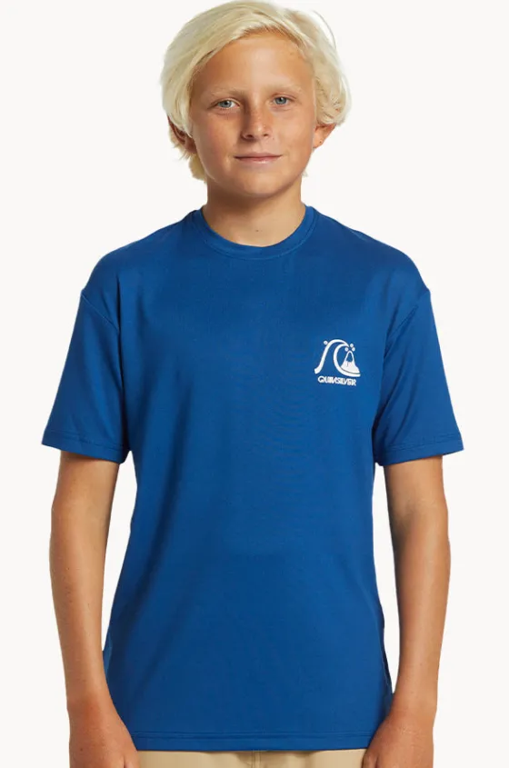 Boys DNA Bubble Logo Short Sleeve Suntop|Quiksilver Best