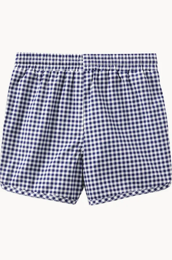 Boys Gingham Boardshort|Milky New