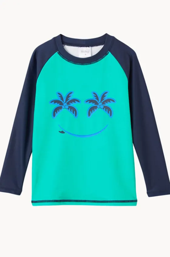 Boys Green Panel Suntop|Milky Hot