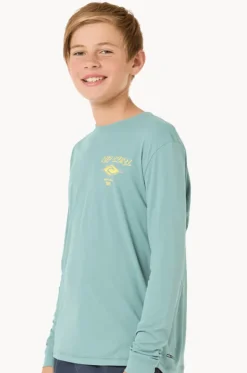 Boys Icons Surflite Long Sleeve Suntop|Rip Curl Clearance