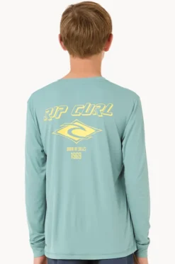 Boys Icons Surflite Long Sleeve Suntop|Rip Curl Clearance