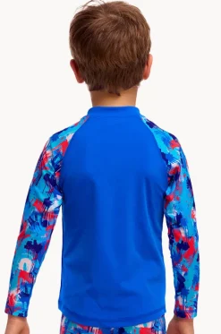 Boys Messy Messy Messy Zippy Suntop|Funky Trunks New