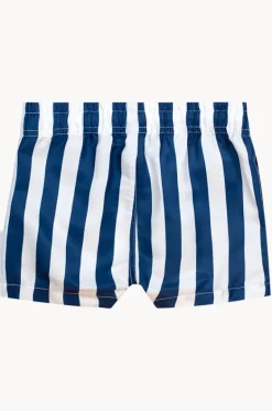 Boys Nautical Stripe Swim Short|Huxbaby