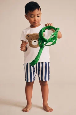 Boys Nautical Stripe Swim Short|Huxbaby