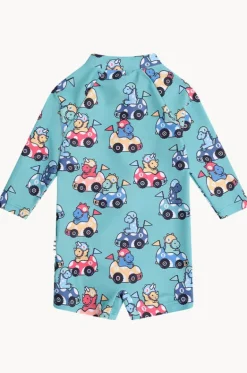 Boys Racer Dino Sunsuit|Huxbaby