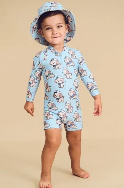 Boys Sailor Pup Sunsuit|Huxbaby Sale