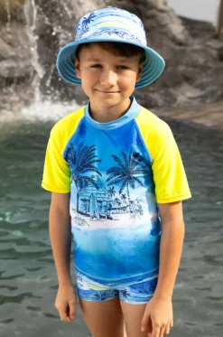 Boys Shipwrecked Reversible Sunhat|Salty Ink Outlet