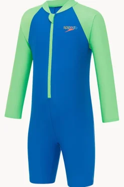 Boys Splice Long Sleeve Sunsuit|Speedo Best