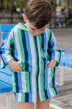 Boys Stripe Terry Towel Cover Up|Milky Sale