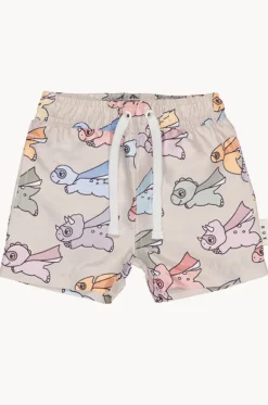 Boys Super Dino Swim Short|Huxbaby Clearance