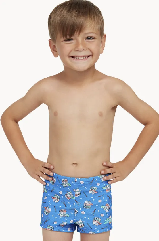 Boys Super Sushi Hip Racer Trunk|Zoggs Clearance