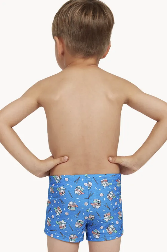 Boys Super Sushi Hip Racer Trunk|Zoggs Clearance
