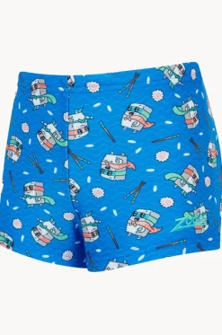 Boys Super Sushi Hip Racer Trunk|Zoggs Clearance